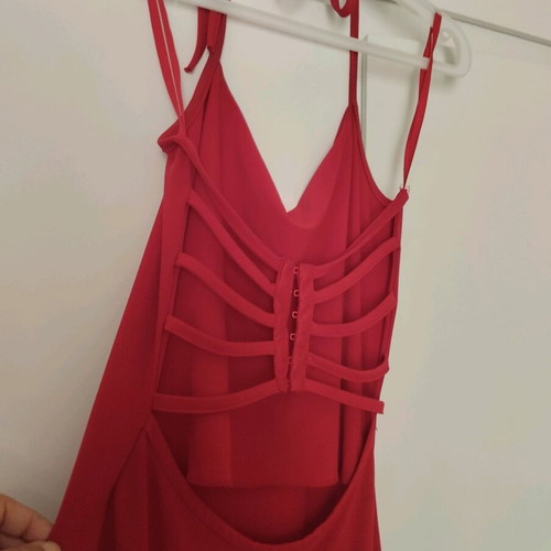 Women's red formal dress small like new