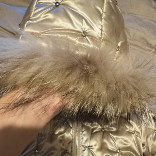 Gold jacket like new with rhinestones, size S