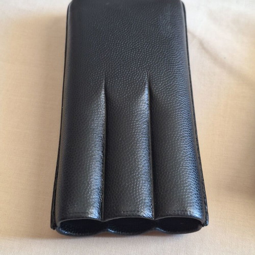 Zino Davidoff Black Leather Cigar Case XL-3