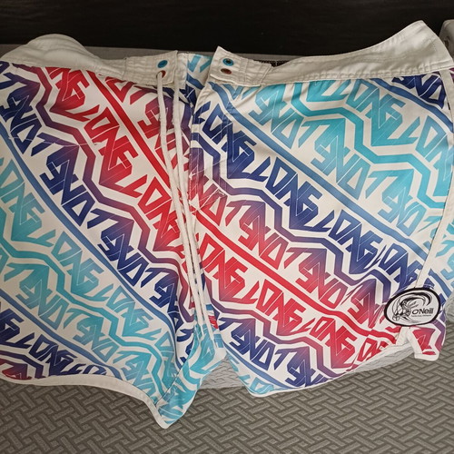 O'Neill men's swimwear large used, multicolor