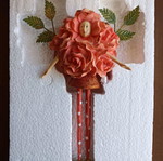 Porcelain flower candlestick new
