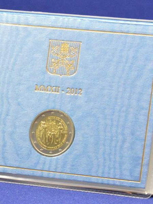 Βατικανό 2 Ευρώ 2012 UNC αναμνηστικό Συνάντηση Οικογενειών blister καινούργιο