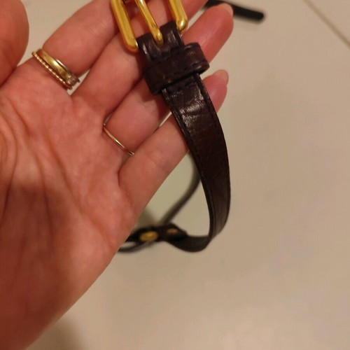 Moschino women's leather belt 95cm like new brown