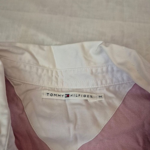 Tommy Hilfiger blouse size M like new, pink and white
