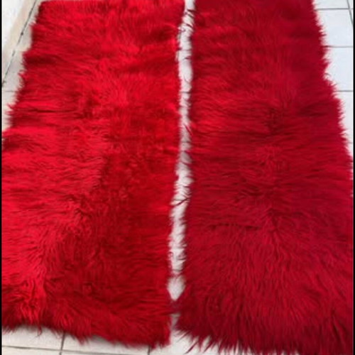 Handmade loom rugs used, pure wool
