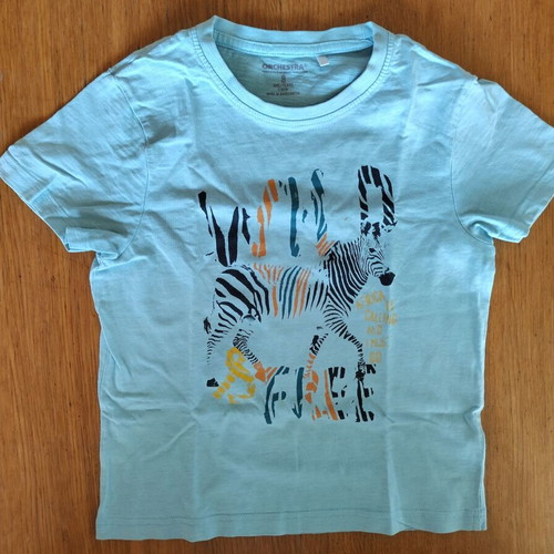 Orchestra t-shirt set for boys 7-8 years used, 5 pcs plus Mandarino shirt