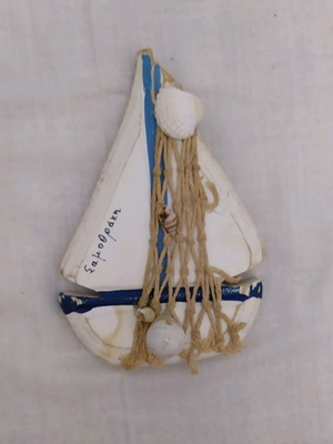Decorative Samothraki wooden ship used hanger
