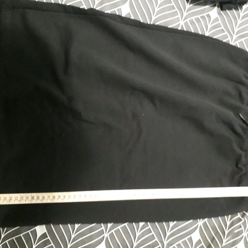 Black skirt below the knee new with back slit