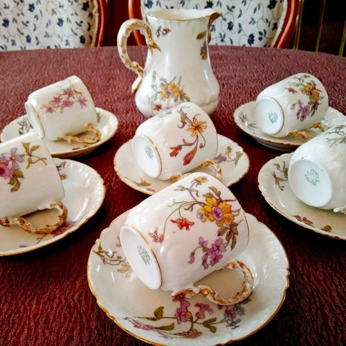 Limoges porcelain coffee set William Guerin & Co. 1901-1932
