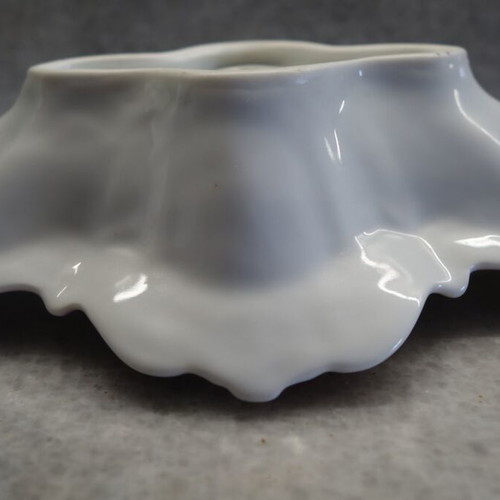 Oval bowl with roses used, Bavaria vintage porcelain
