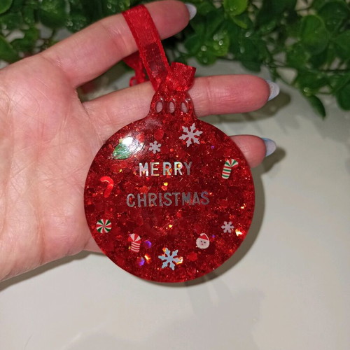 Handmade Christmas ornament made of resin new