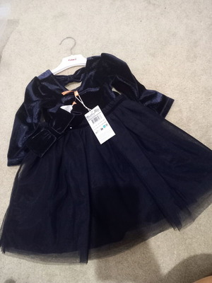 Orchestra girls' dress new, dark blue, for 23-month-old girl