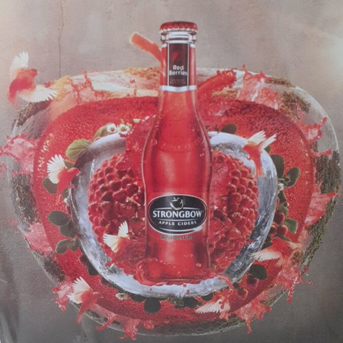 Strongbow Metal Advertising Sign new, size 39×30