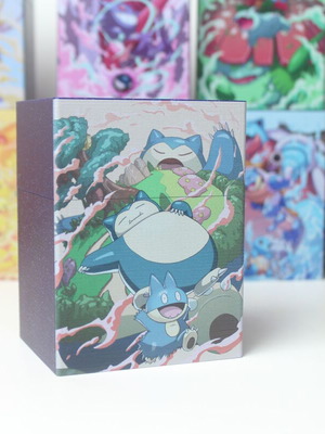 Pokemon Card Deck Box Snorlax Evolution Themed 3D Printed New