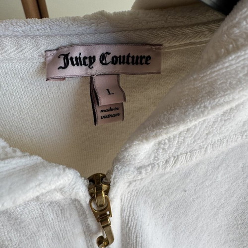 Juicy Couture Velvet Jacket like new, white, size L
