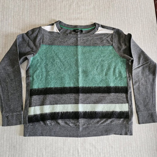 Max & Co sweatshirt XS new, grey and green with stripes