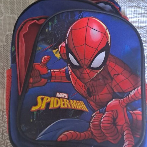 Spiderman bag used with normal wear