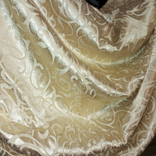 Curtain valance used, decorative, beige