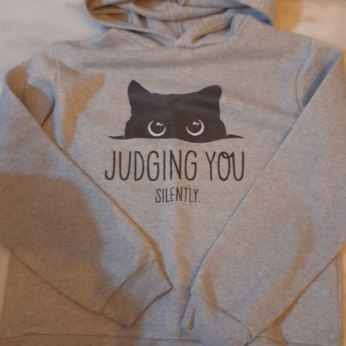 Children's grey hoodie with hood and fleece lining like new