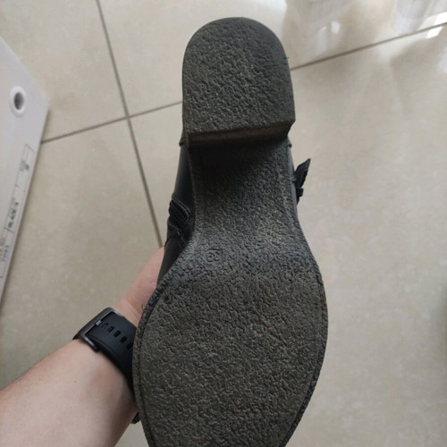 Super Mode ankle boots used, black, size 39, 8 cm heel
