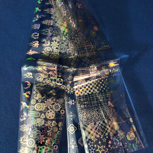 Aurora Glass holographic nail stickers pack of 5 new
