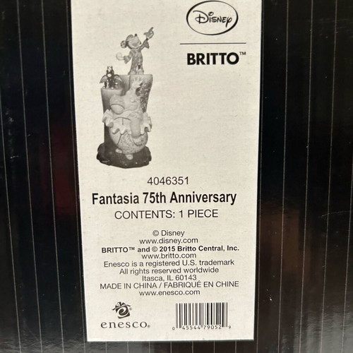 Disney Showcase Collection Britto Fantasia 75th Anniversary Enesco statue like new