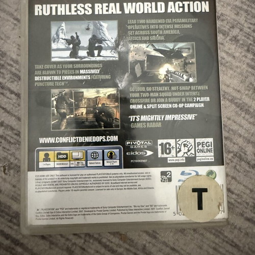 Conflict Denied Ops PS3 game used, good condition