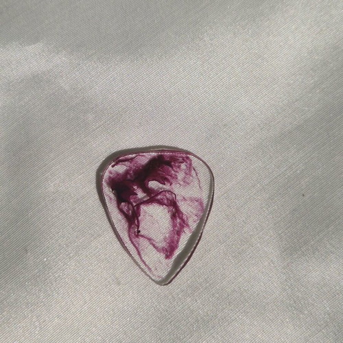 Handmade purple liquid glass guitar pick new