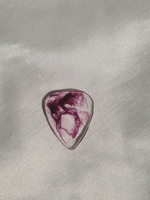 Handmade purple liquid glass guitar pick new