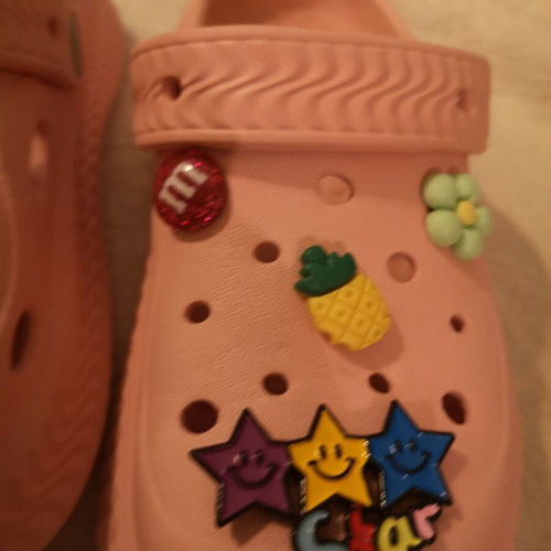 Salmon pink children's clogs size 29