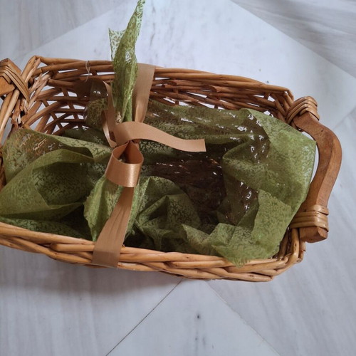 Wicker packaging basket like new for 1 or 2 wines