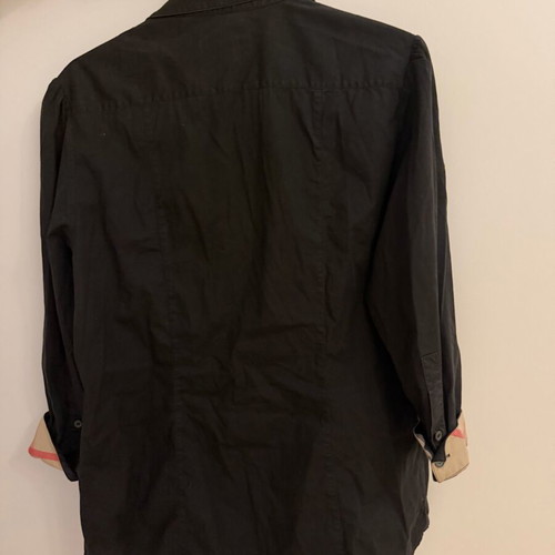 Burberry London women's cotton shirt like new, black, size M