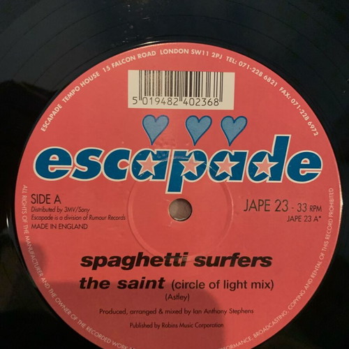 Spaghetti Surfers The Saint vinyl like new