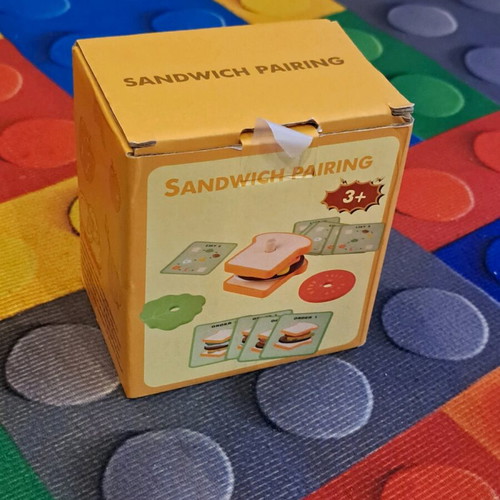 Montessori wooden sandwich stacking toy new educational