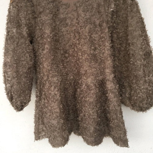 InWear flower blouse size S like new, beige and brown
