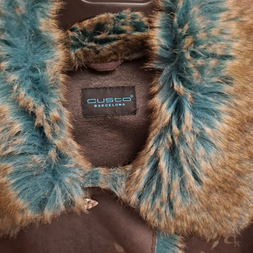 Custo Barcelona coat like new, size M, blue and brown