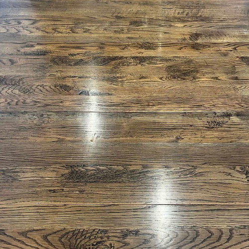 Wooden solid dining table with extension 78x107x134 cm used
