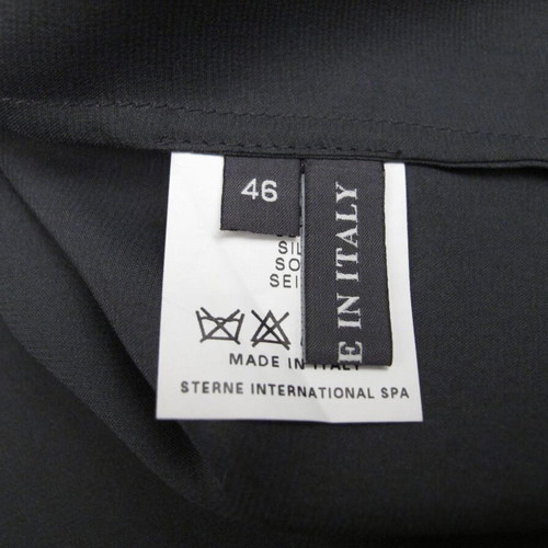 Lorena Antoniazzi blouse size L grey 100% silk Italy like new