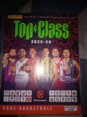 Panini Top Class Euroleague 2026 complete album like new with all Holo Giants