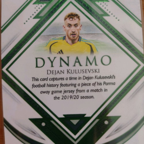 Futera 2025 Dejan Kulusevski Patch like new, numbered 15