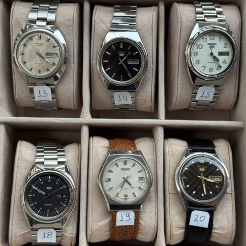 Seiko 5 watch collection like new, men's