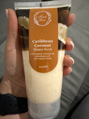Caribbean Coconut Shower Scrub Fresh Line καινούργιο