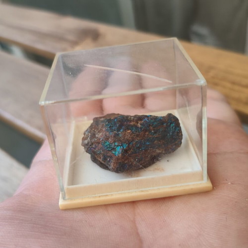 Chalcopyrite Crystal Natural Sample from Mexico used in Box