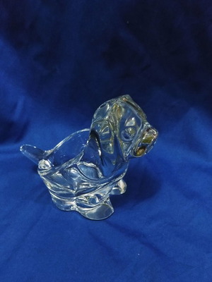 Μπολ Sasaki Crystal Art σκύλος καινούργιο Japan 80'