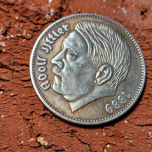 Deutsches Reich Coin 1938 Adolf Hitler Used