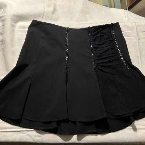 Mini skirt with sequins like new, black, size S
