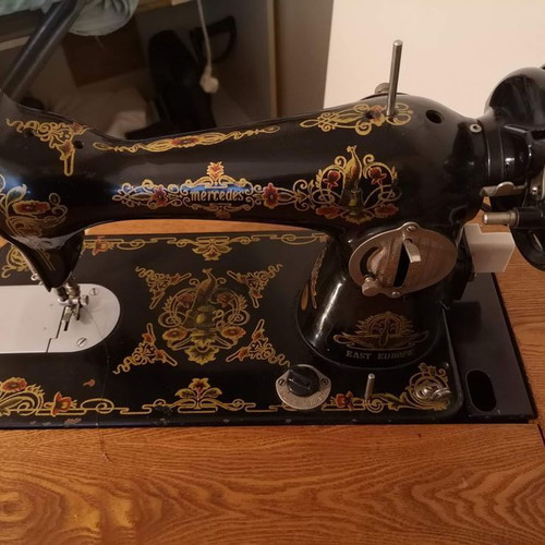 Mercedes antique sewing machine used, made in Germany