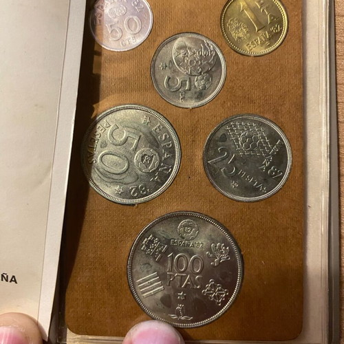 Collectible coin set of Spain for 1982 World Cup like new