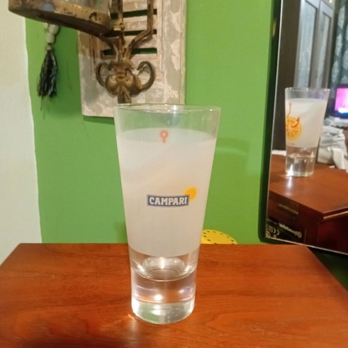 Campari collectible vintage glass like new