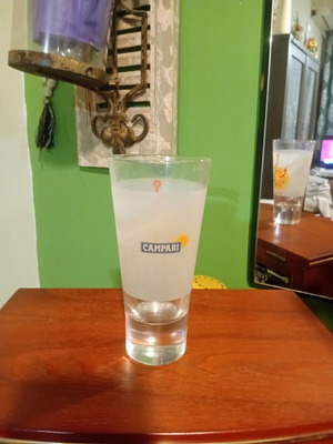 Campari collectible vintage glass like new
